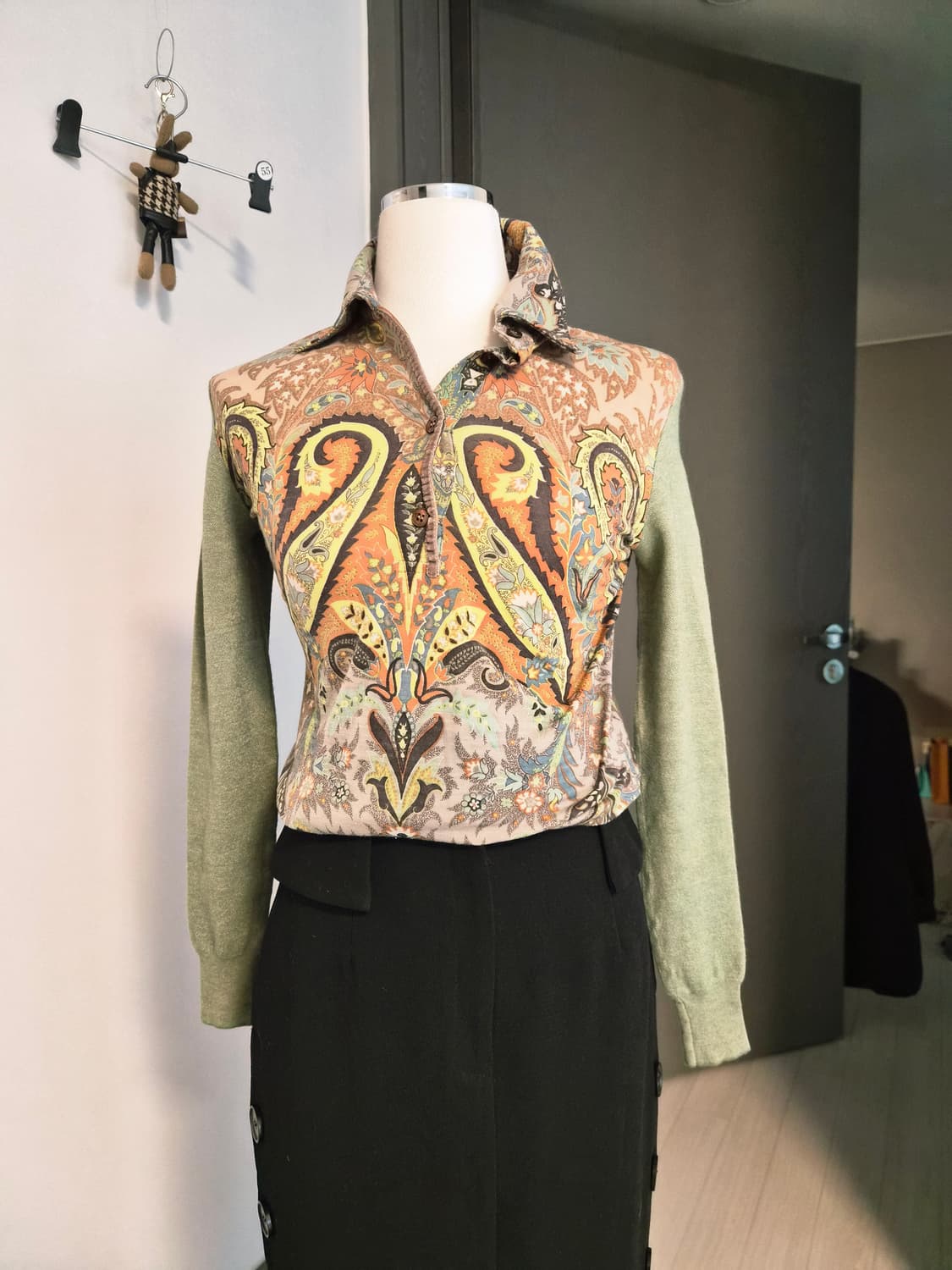 (정품) 에트로 ETRO 페이즐리 패턴 울 혼방 카라 니트/가디건 (42 상품이미지6