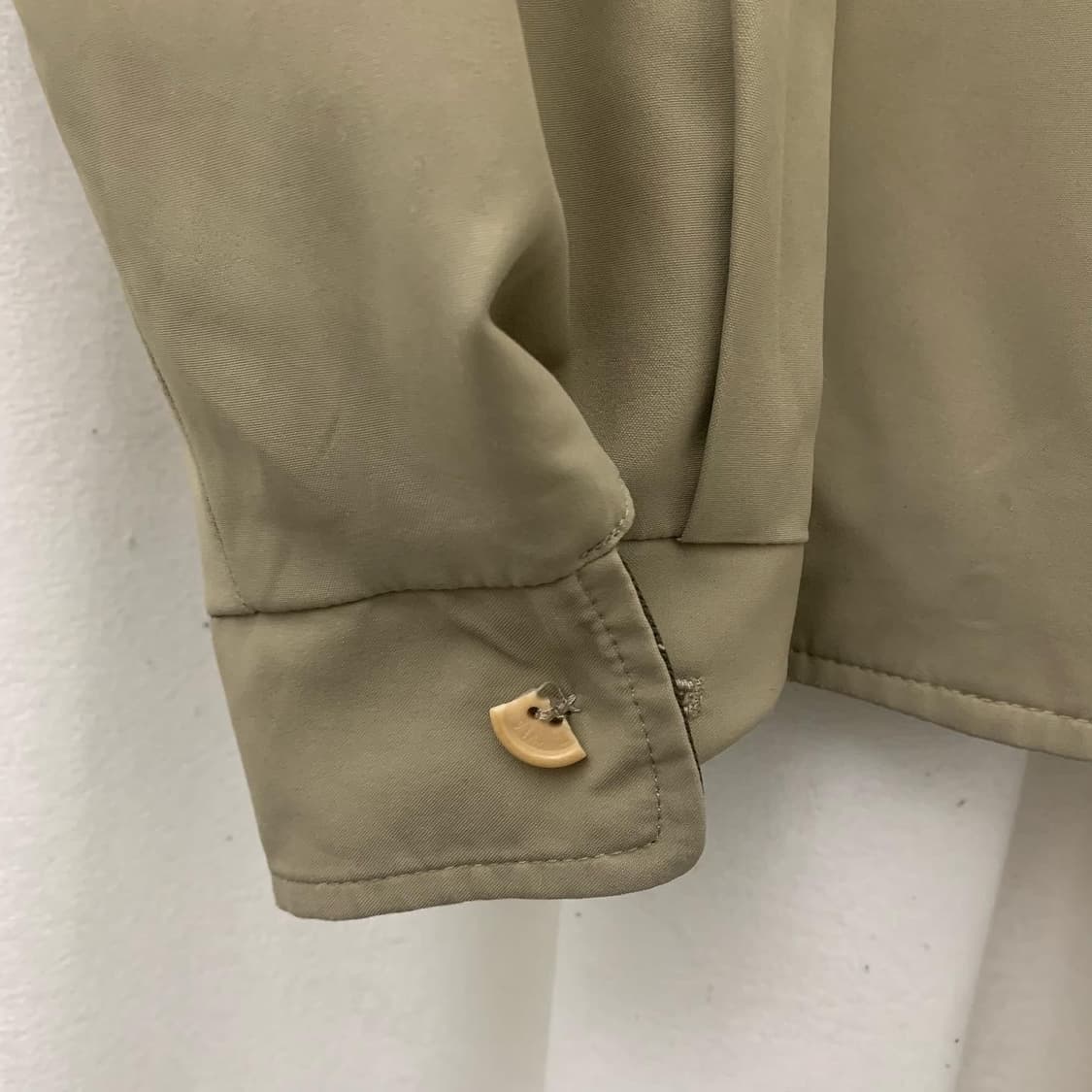 입생로랑 베이지 카키 체크 리버시블 자켓 상품이미지6