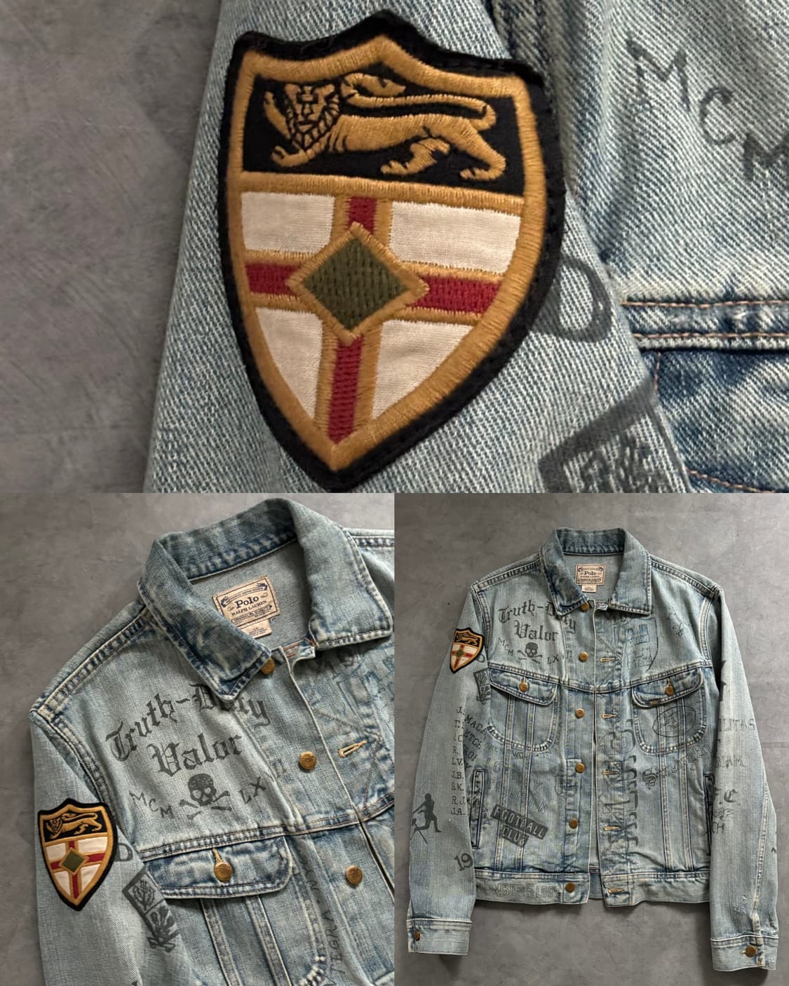 Polo 폴로 그래피티 데님 트러커 자켓 상품이미지1