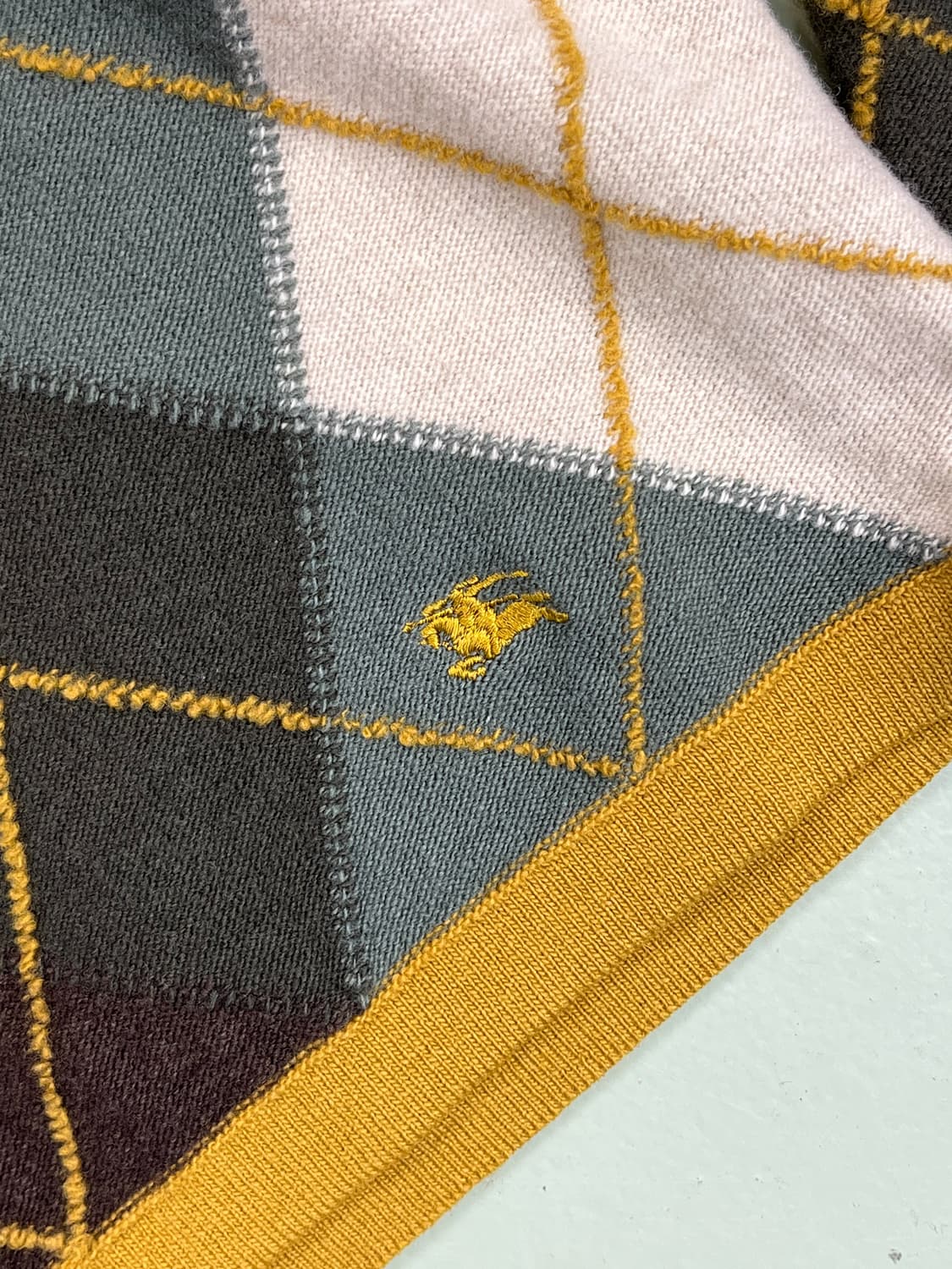 버버리 아가일 울 스웨터 상품이미지5