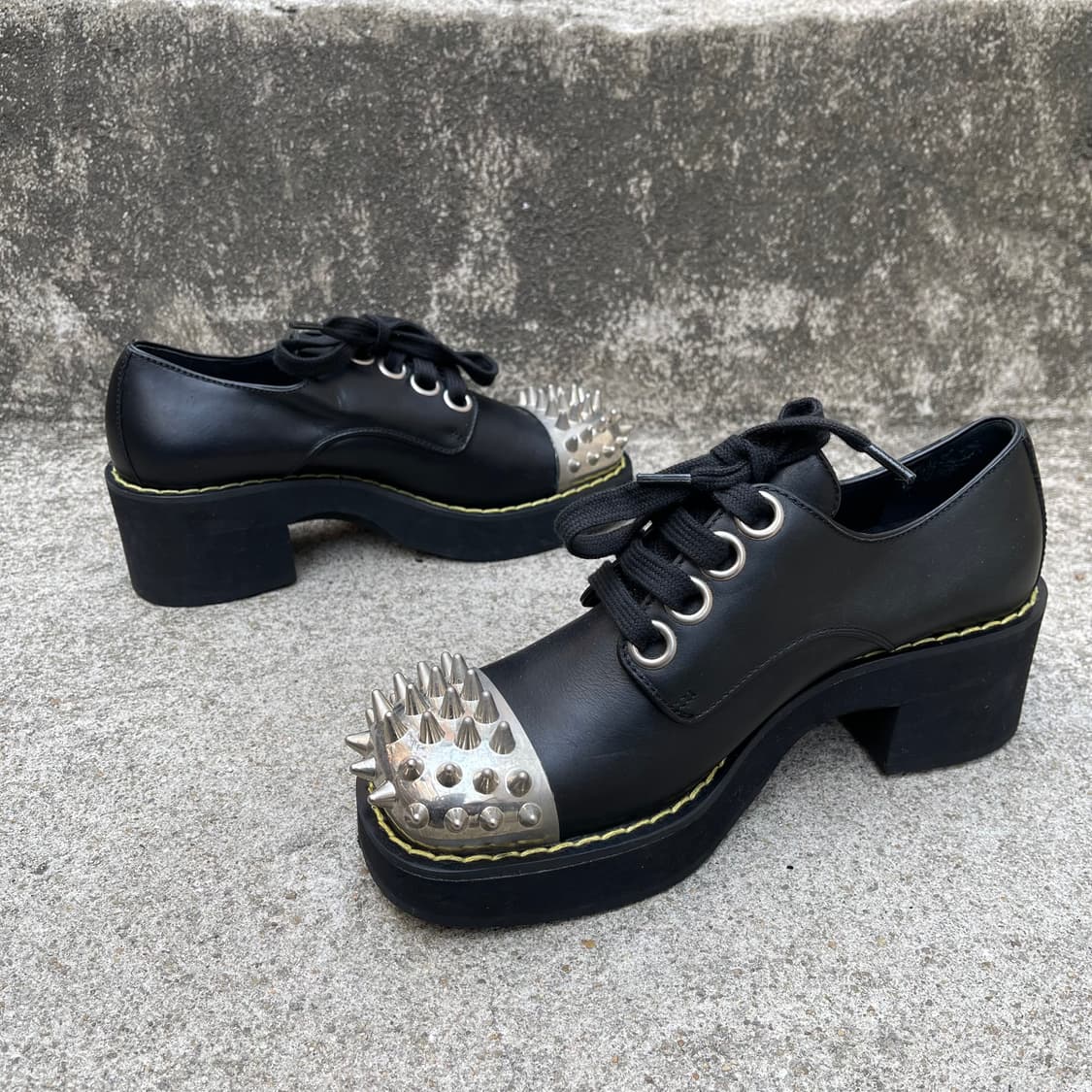 [36] MIU MIU Stud toe derby shoes 상품이미지6