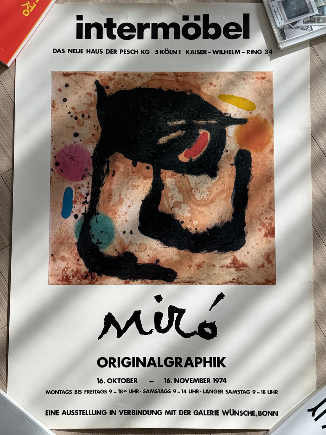 호안미로Joan Miró Original Poster 1974 상품이미지1