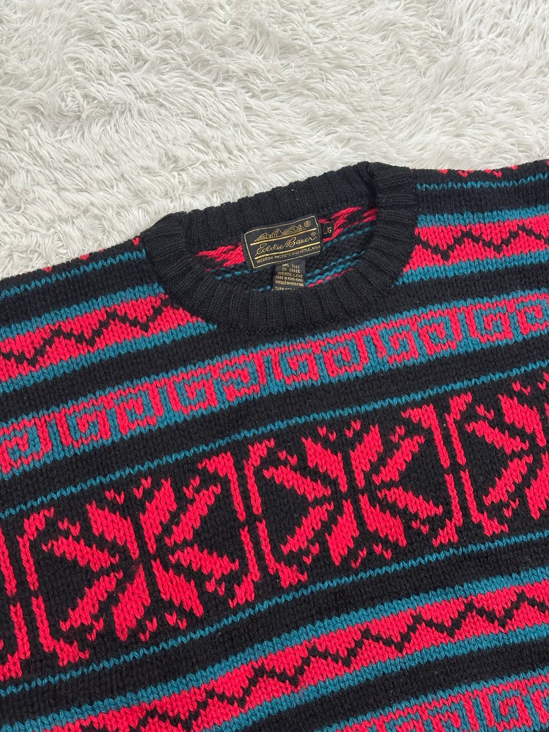 에디 바우어 울 100% 페어아일 니트 L/G 상품이미지1