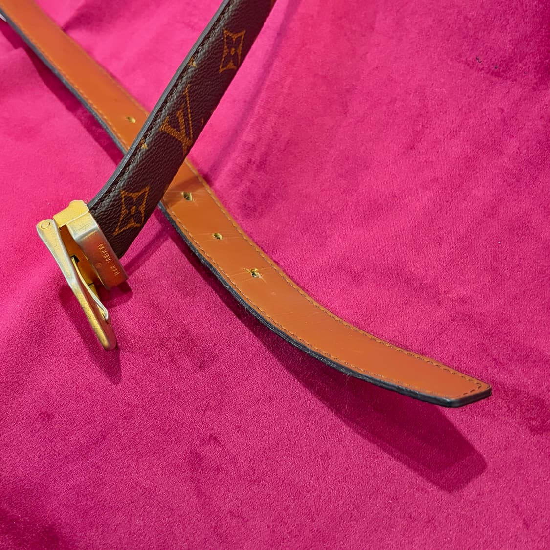 루이비통 골드버클 모노그램 벨트 상품이미지5