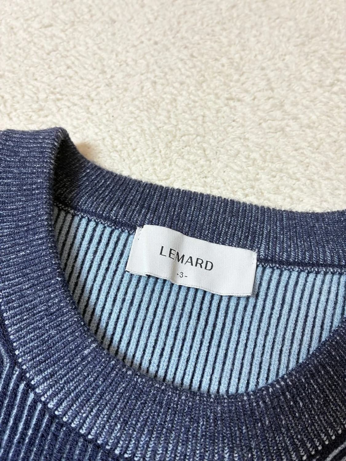 르마드 피그먼트다잉 사선 라운드 니트 PN7921 상품이미지5