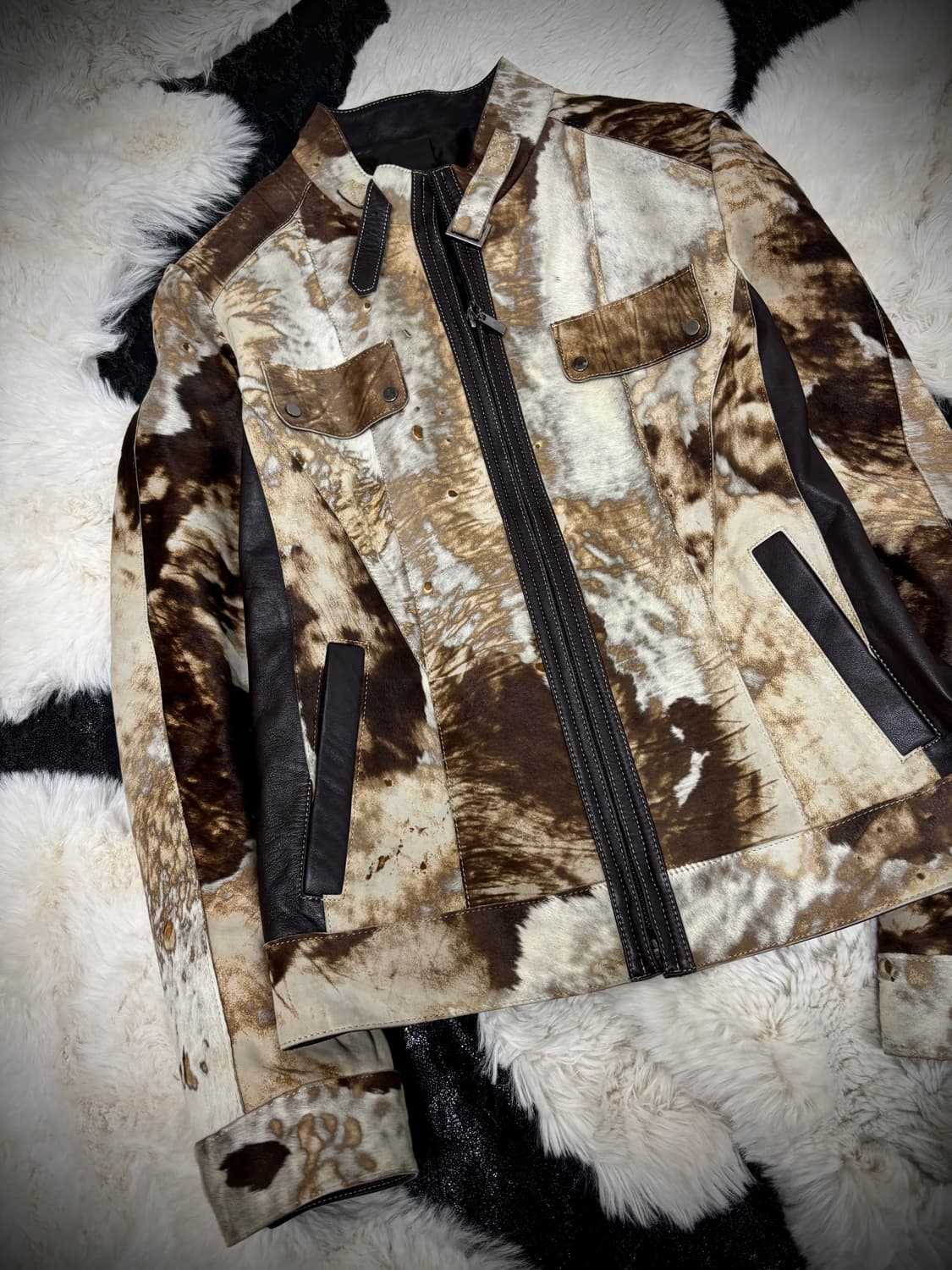 [00’s RARE]Brown Calf Hair Trimming Shee 상품이미지2