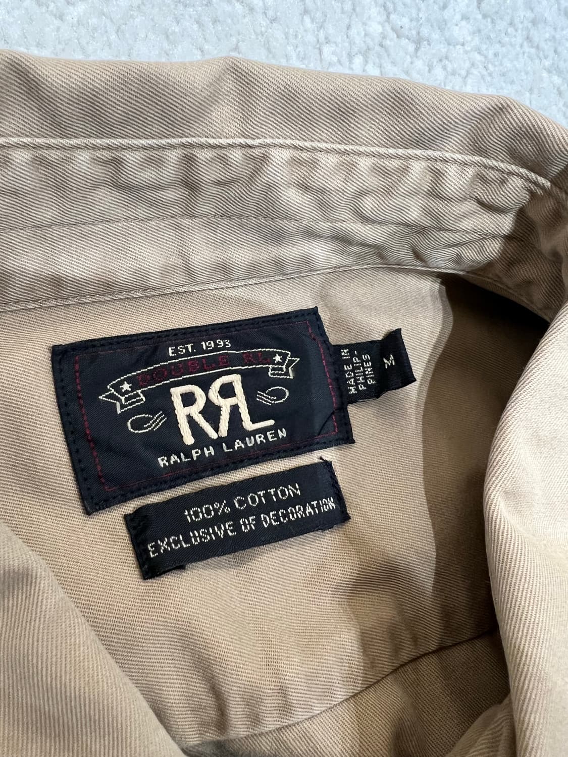 더블알엘 RRL 자수 코튼 워크 셔츠 상품이미지8