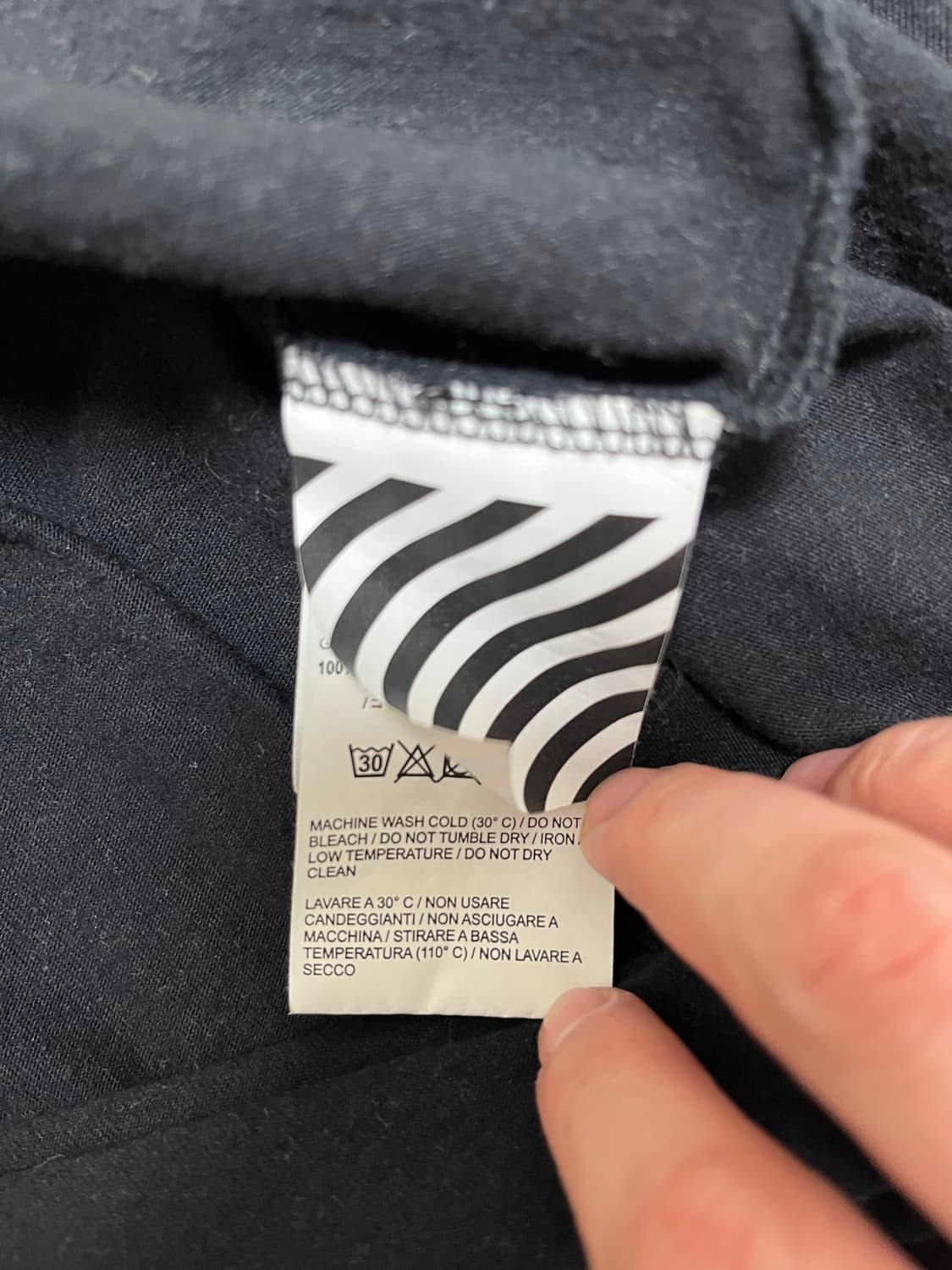 오프화이트 / 반팔 / 블랙 / S 상품이미지4