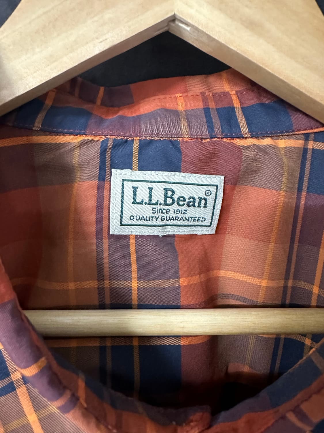 엘엘빈 L.L.Bean 체크 기능성 반팔 셔츠 아웃도어 낚시 캠핑 XL 상품이미지3