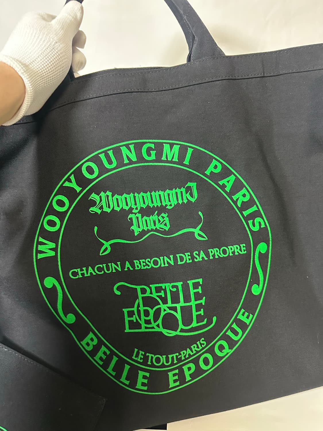 우영미 캔버스 코듀라 토트백 블랙 (OS) 상품이미지5