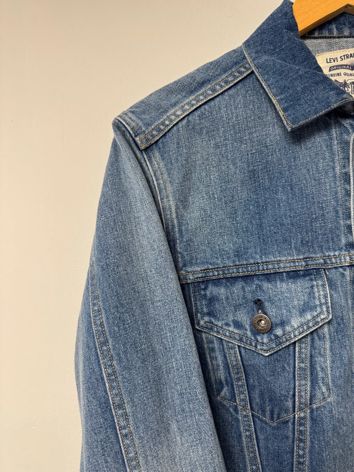 리바이스 LMC 프리미엄 블루탭 3 데님자켓 트러커자켓 M 상품이미지4