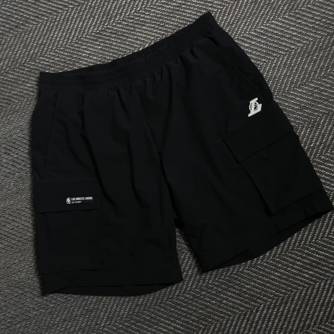 NBA LA LAKERS 카고 유틸리티 컴포터블 쇼츠 블랙y 4769 상품이미지1