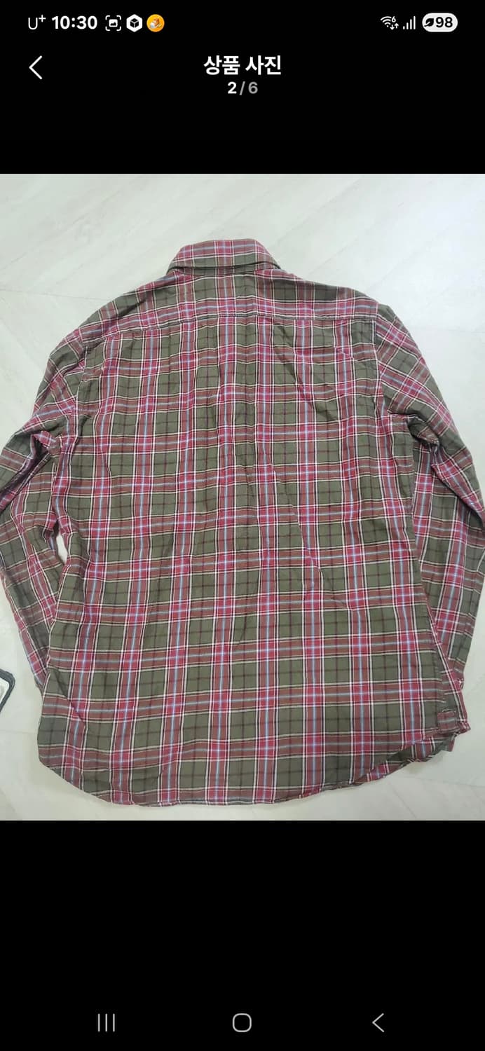 정품 빔스하트 X 테시투라 몬티 콜라보 체크 셔츠 상품이미지2