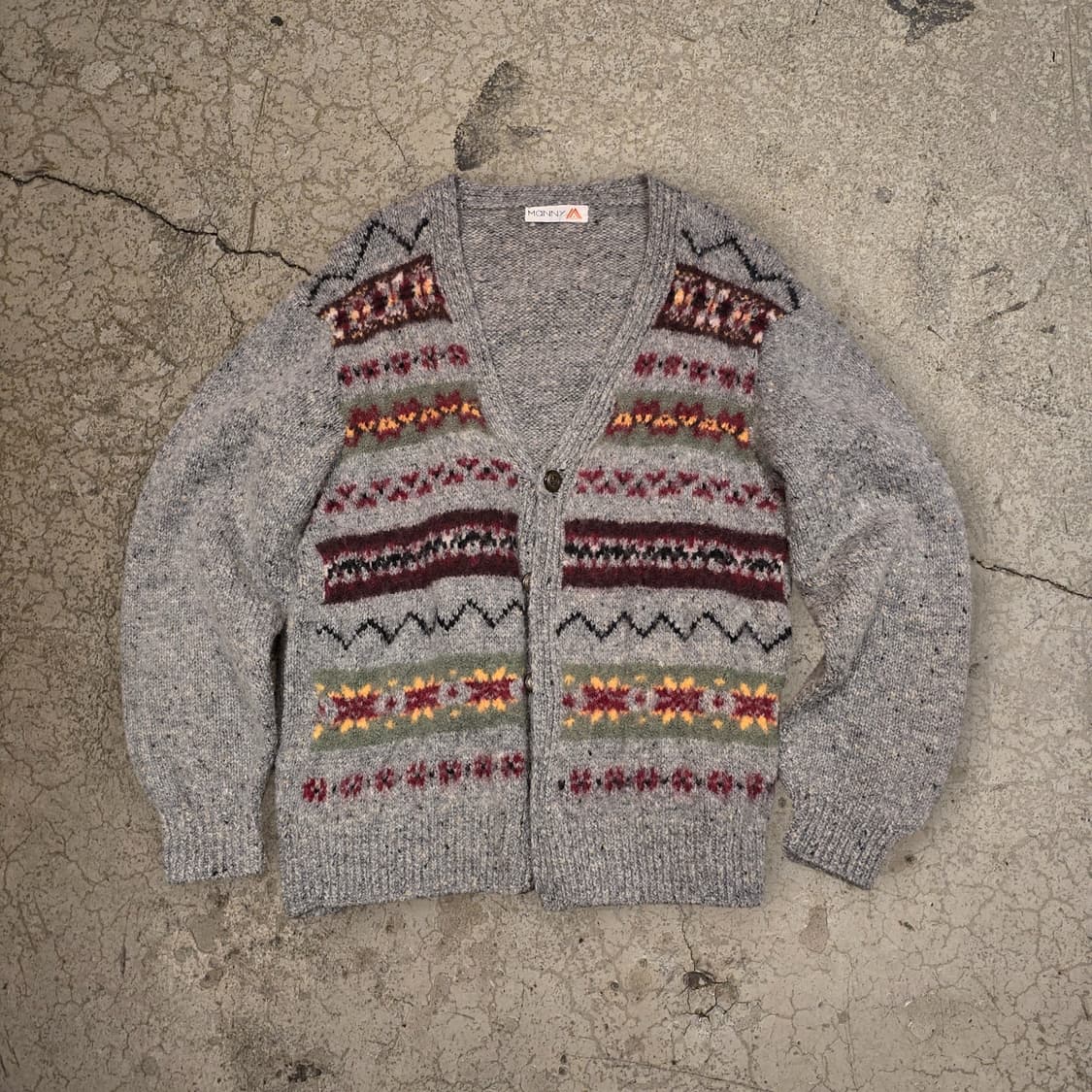 70s 페어 아일 니트 가디건(Unisex) 상품이미지1