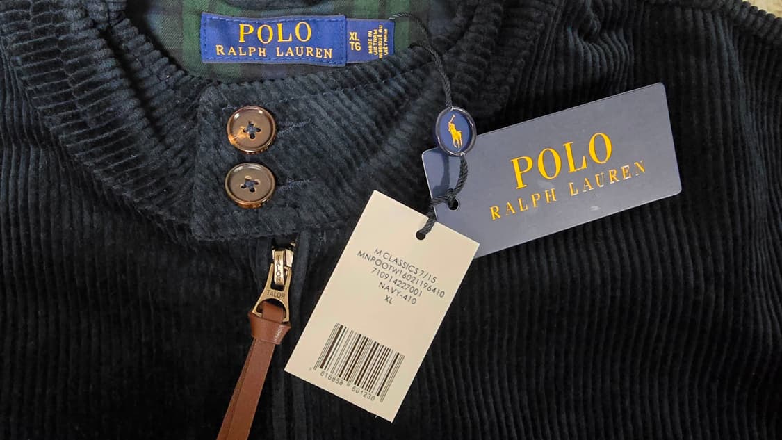 폴로 랄프로렌 코듀로이 바라쿠다 자켓 점퍼 XL사이즈(국내105) 상품이미지5