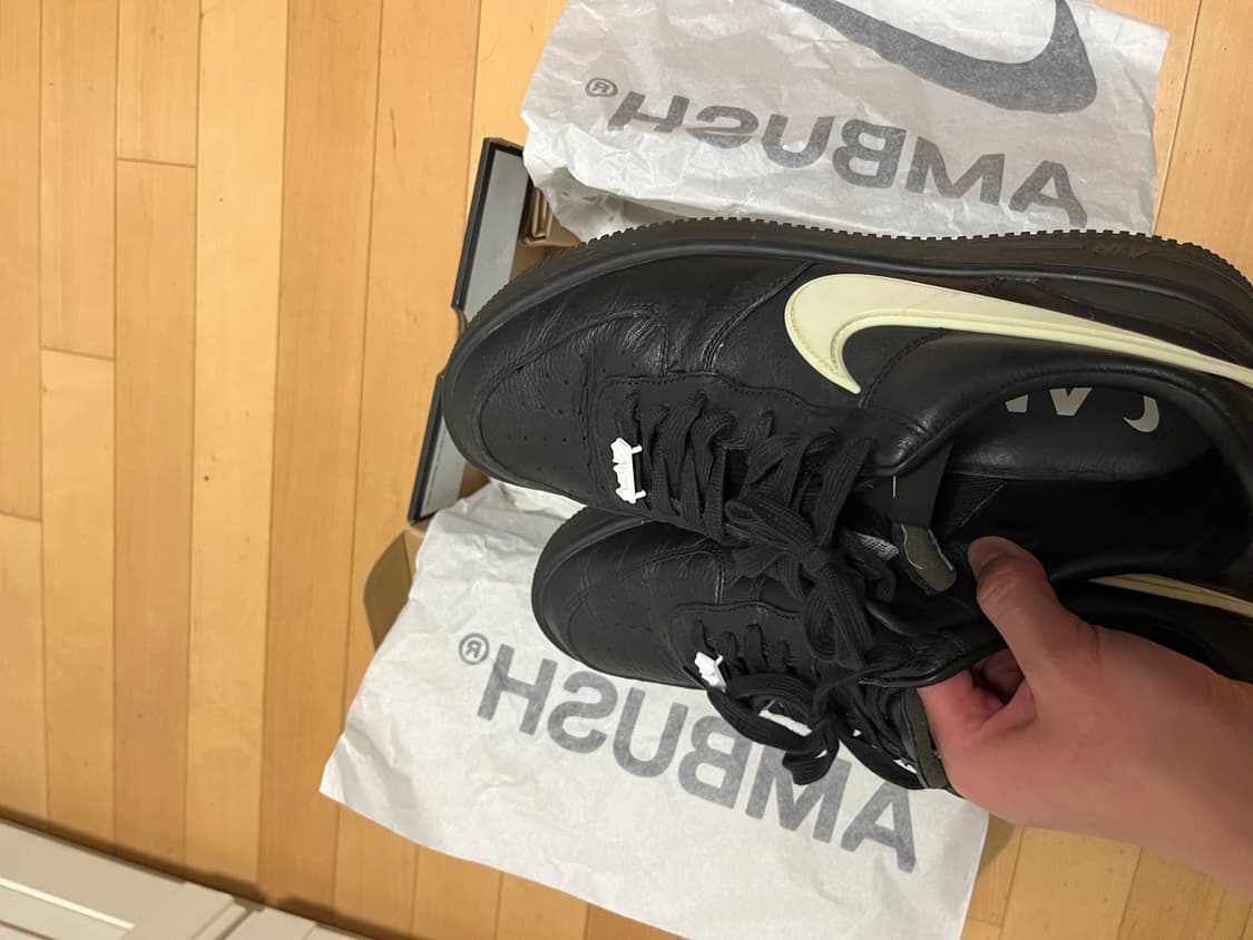 나이키 에어포스1 엠부쉬 블랙 285 상품이미지4