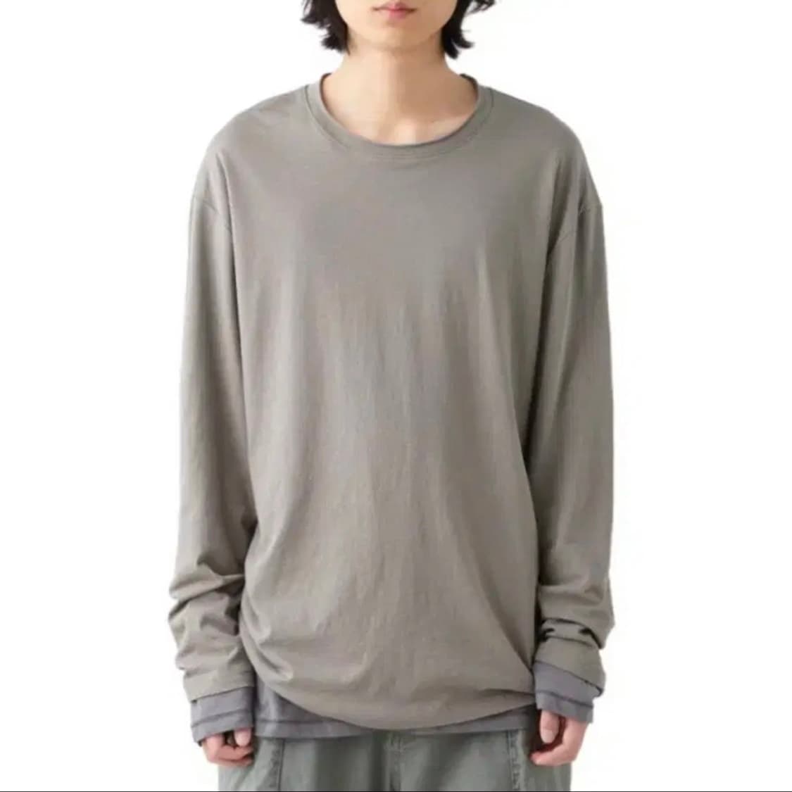 해칭룸 Two Face Tee Khaki / Grey 2사이즈 상품이미지1