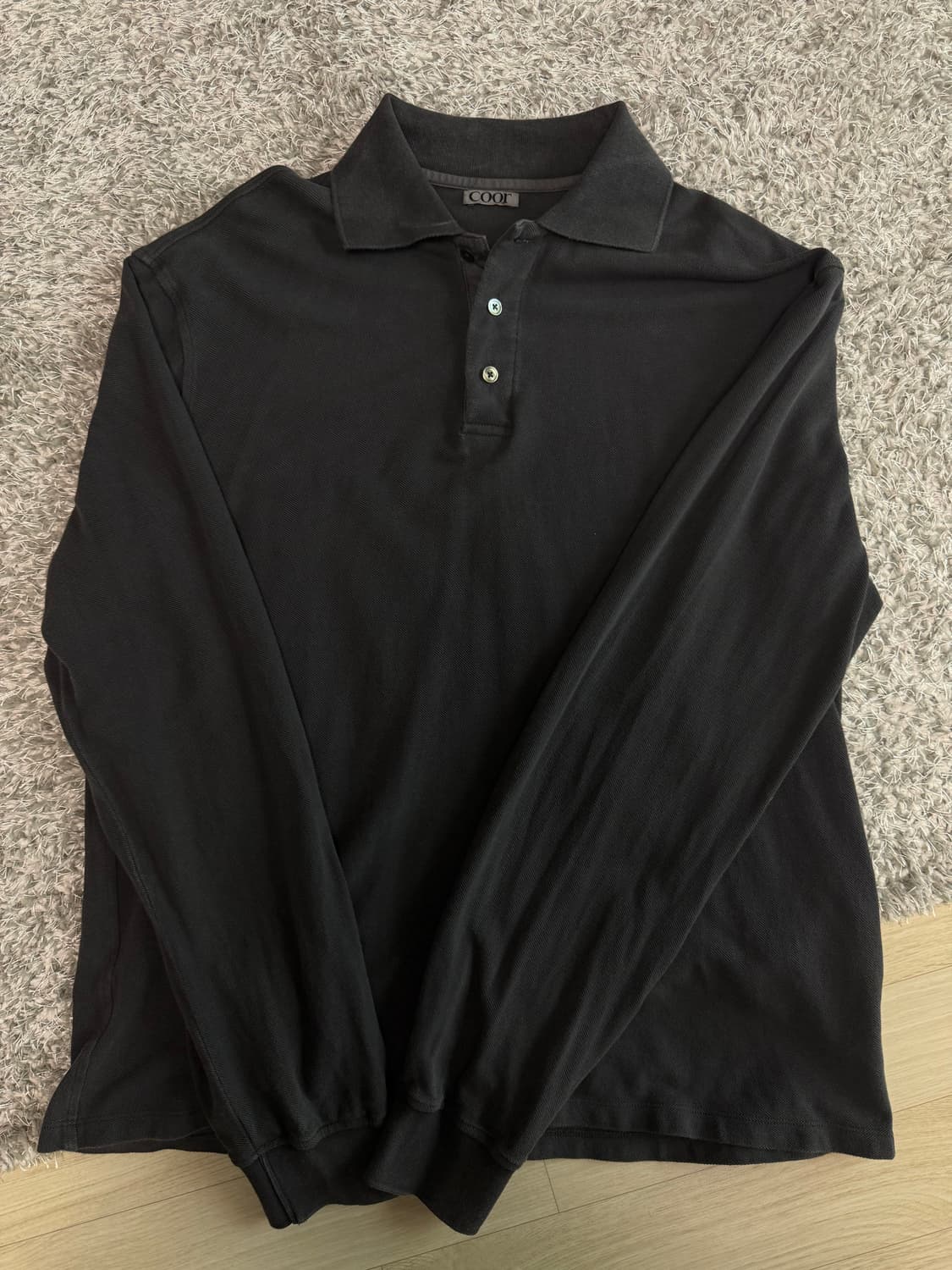 쿠어 가먼트 다잉 폴로 셔츠(워시드 그레이) 상품이미지2