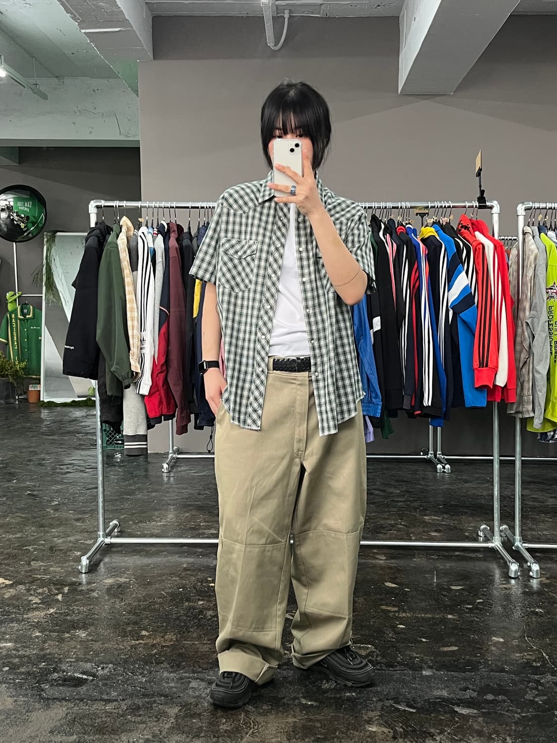 랭글러 웨스턴 체크 셔츠  상품이미지2