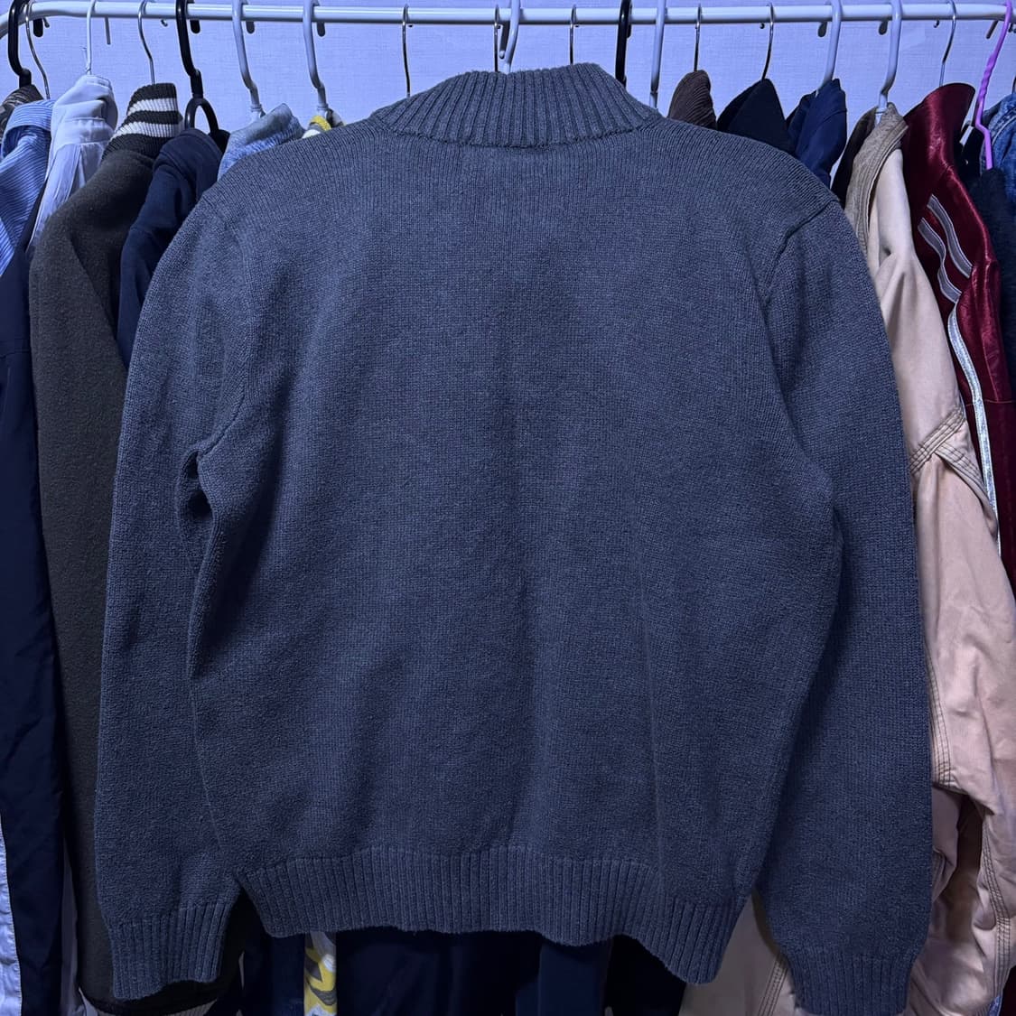 폴로 랄프로렌 차콜 반집업 니트 L 상품이미지5