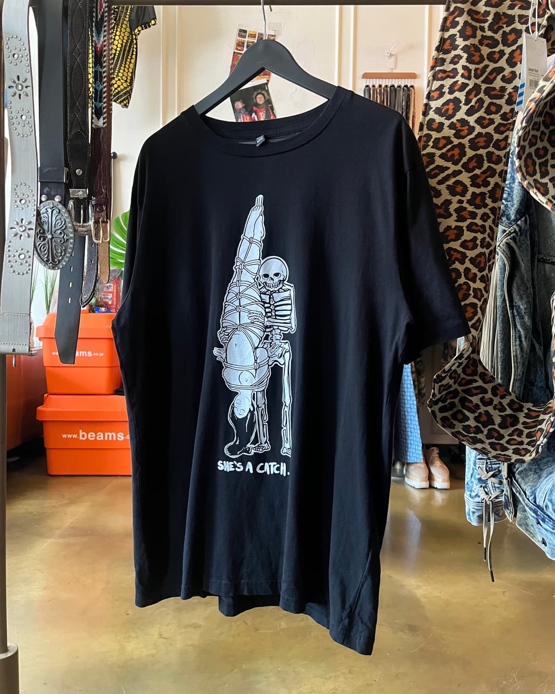 Vintage Eroguro Ero Skull Goth Printed T 상품이미지3