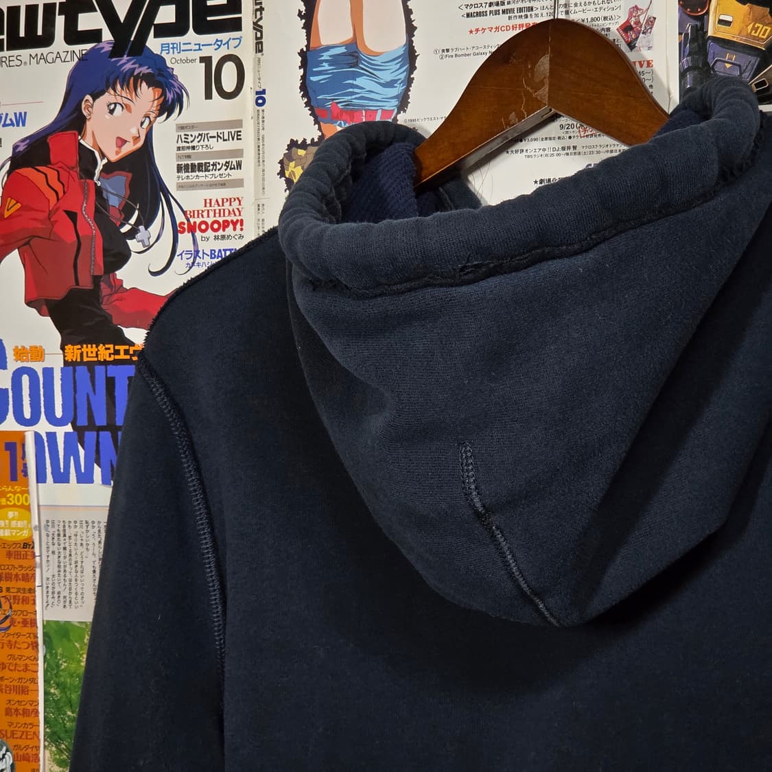 아베크롬비 다크 네이비 기모 후드집업 상품이미지7