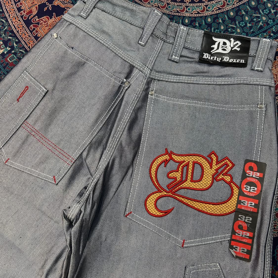 Hip-Hop Silver Bermuda Pants 상품이미지1