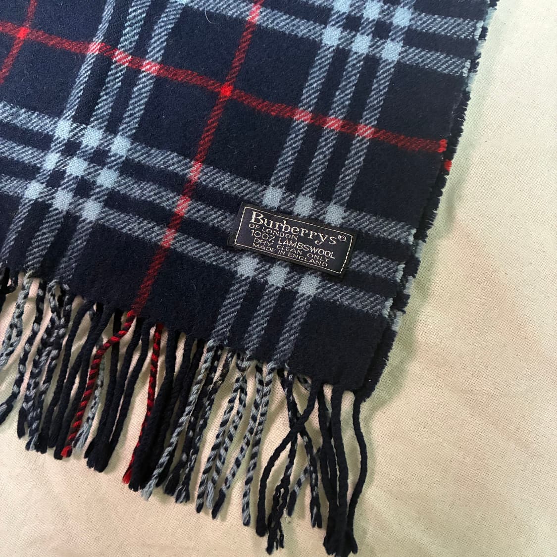 정품 버버리 램스울 체크 머플러 상품이미지2