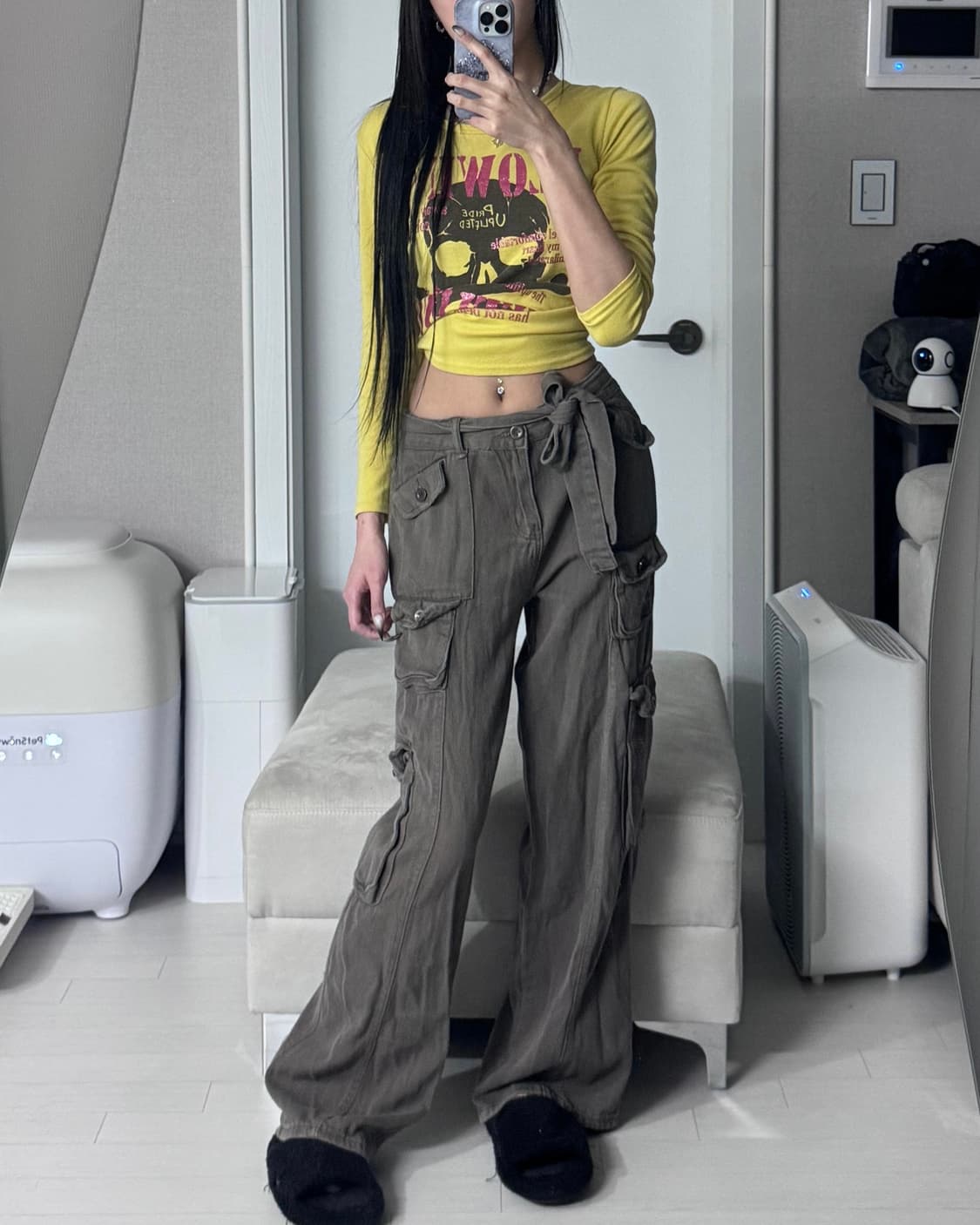 ༒ Ribbon-tie wide pants 상품이미지2