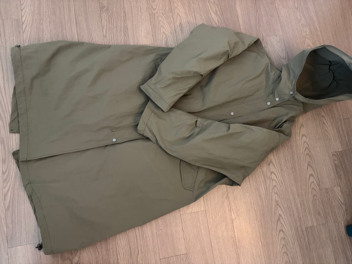 새상품급 고퀄 바스락 우븐  피쉬테일 야상 프리 남성은sm 여성은 프리 상품이미지3