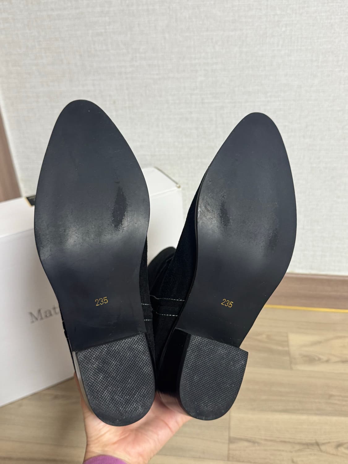 마뗑킴 블랙 스웨이드 웨스턴부츠 235 상품이미지4