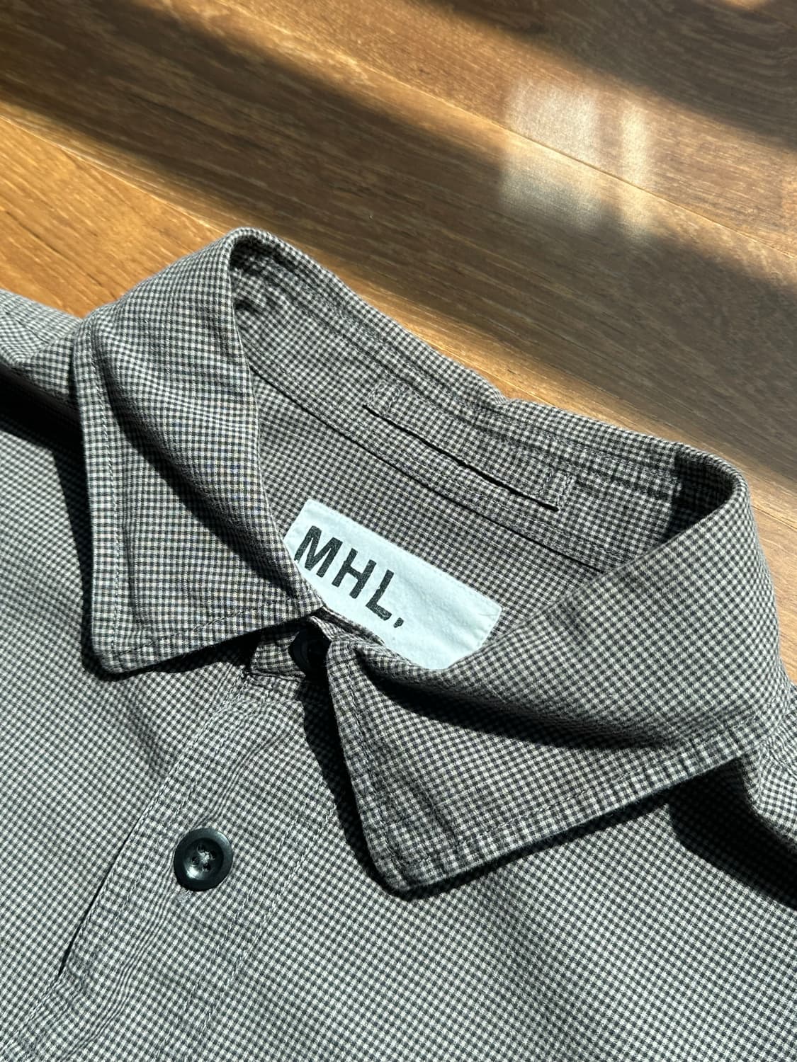 [L] MHL 오가닉 코튼 깅엄 셔츠  상품이미지4