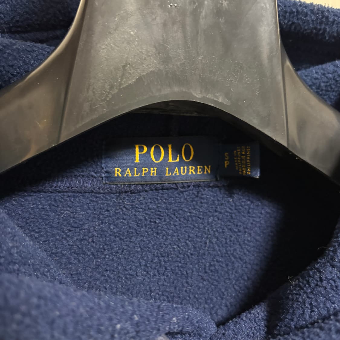 폴로 랄프로렌 USA 로고 플리스 후드티 / 네이비, S 상품이미지4