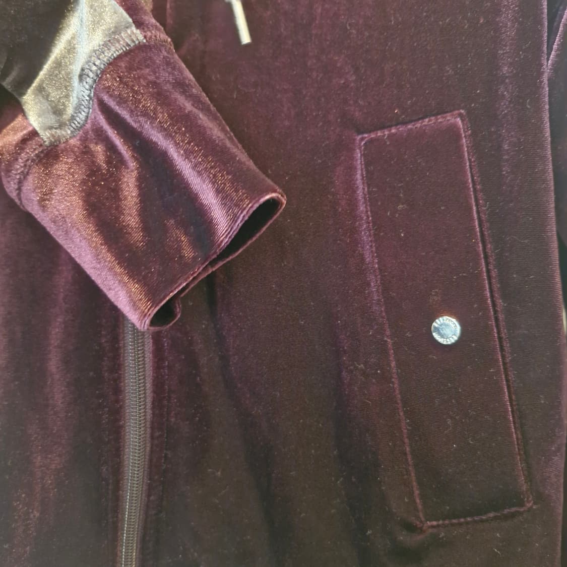 엘르 벨벳 후드 집업 새상품급 xs~s 추천 상품이미지3