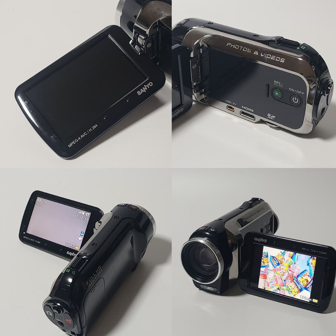 산요 작티 VPC-SH1 빈티지 디카 캠코더 디지털카메라 상품이미지8