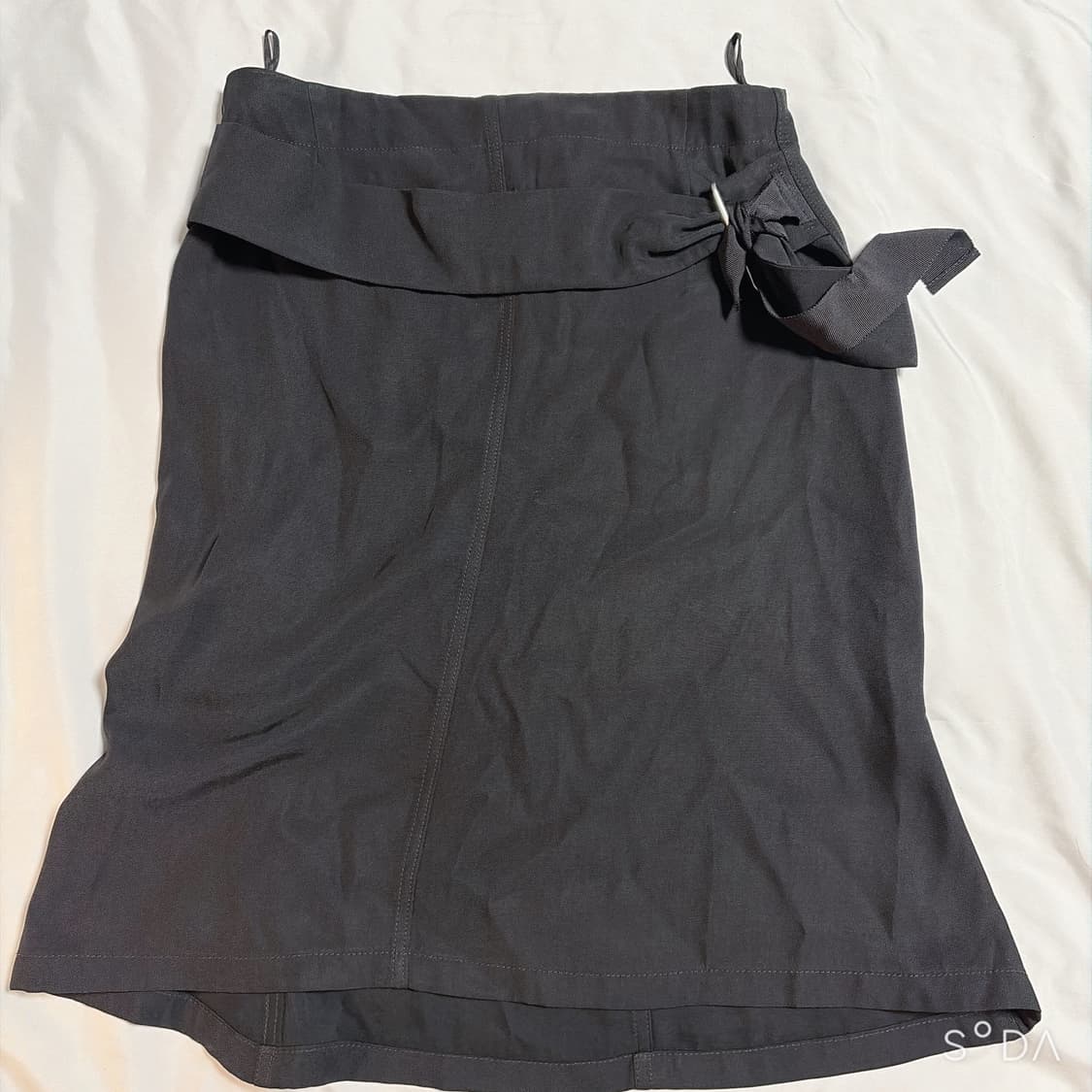 질샌더 리본 벨트 스커트 블랙 38 상품이미지2