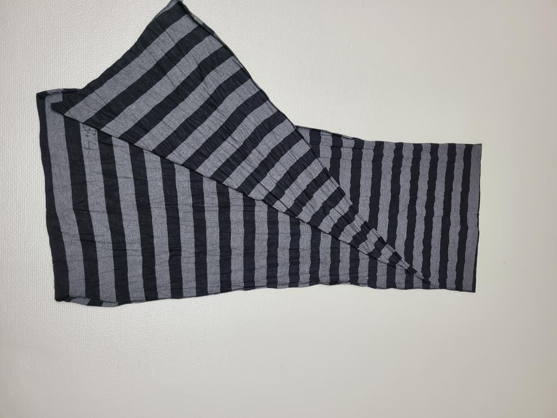 테이트 TATE 스트라이프 머플러 블랙/그레이 상품이미지9