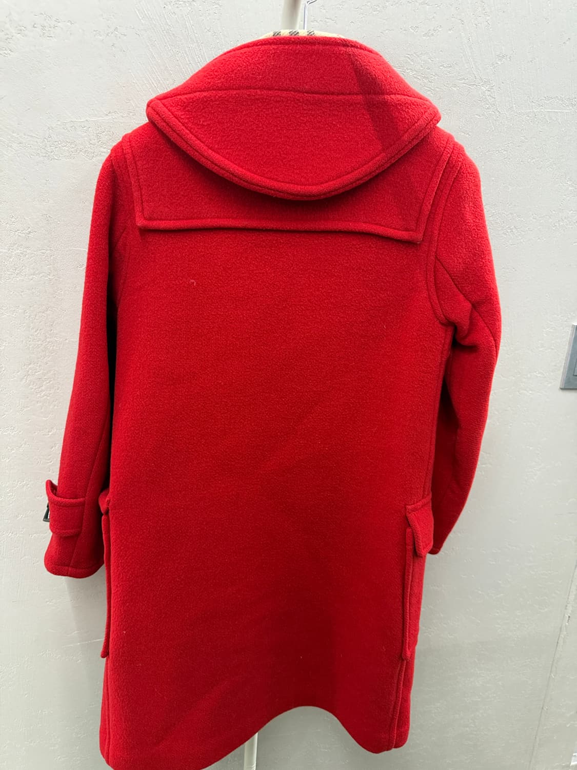 버버리 정품 레드 더플 코트 M  상품이미지3
