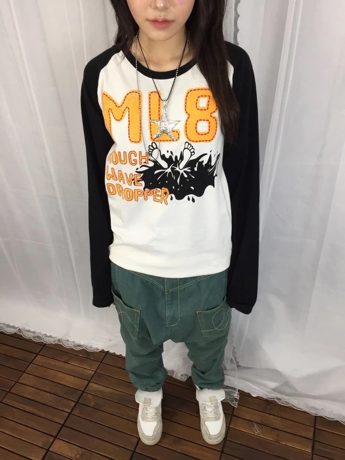 ML8 Rough Wave Raglan Long Sleeve 상품이미지2
