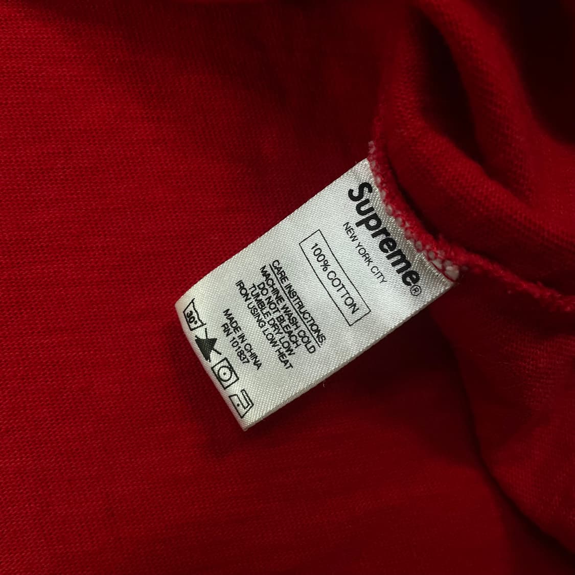 슈프림 Supreme 메탈릭 로고 롱슬리브 레드 상품이미지4