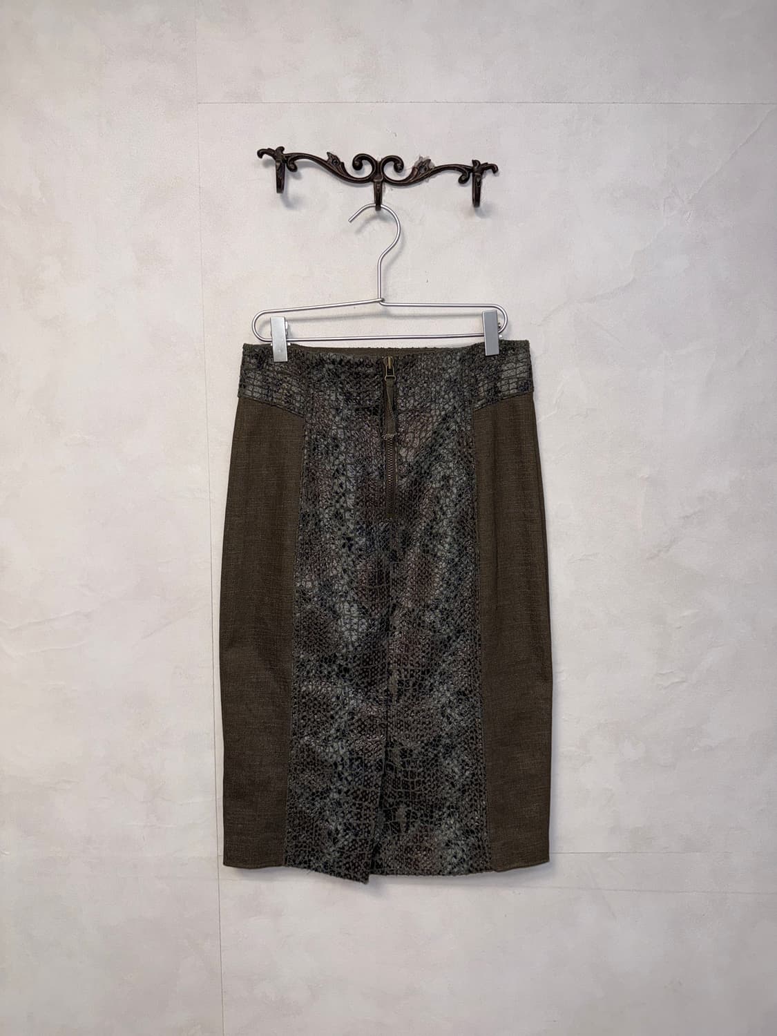 Jessi Newyork khaki python button setup  상품이미지9