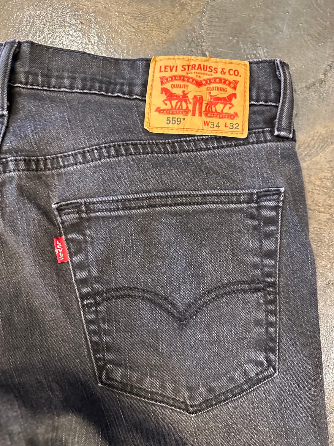 Levis 리바이스 559 W34 L32 블랙진 상품이미지4