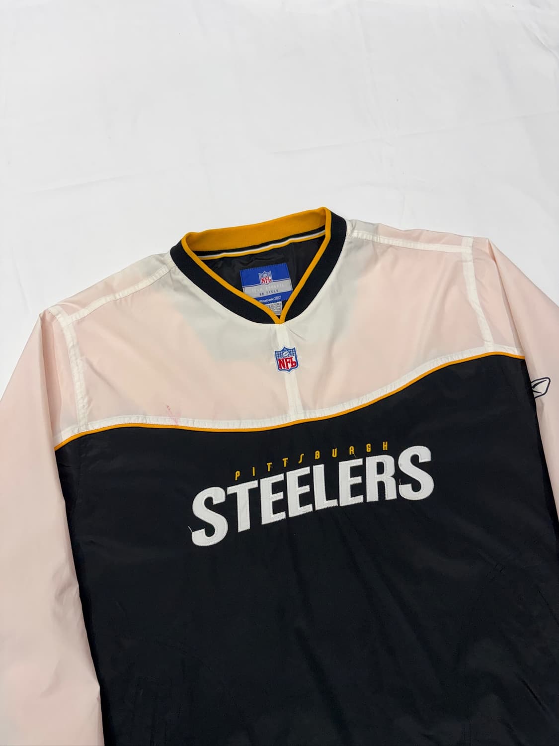 리복 NFL 피츠버그 스틸러스 풀오버 바람막이 웜업 자켓 상품이미지7