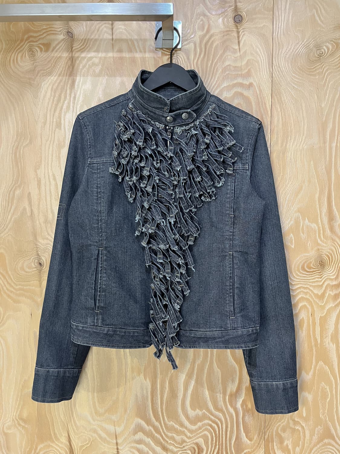 아르마니 진스 프린지 데님 집 자켓 상품이미지1