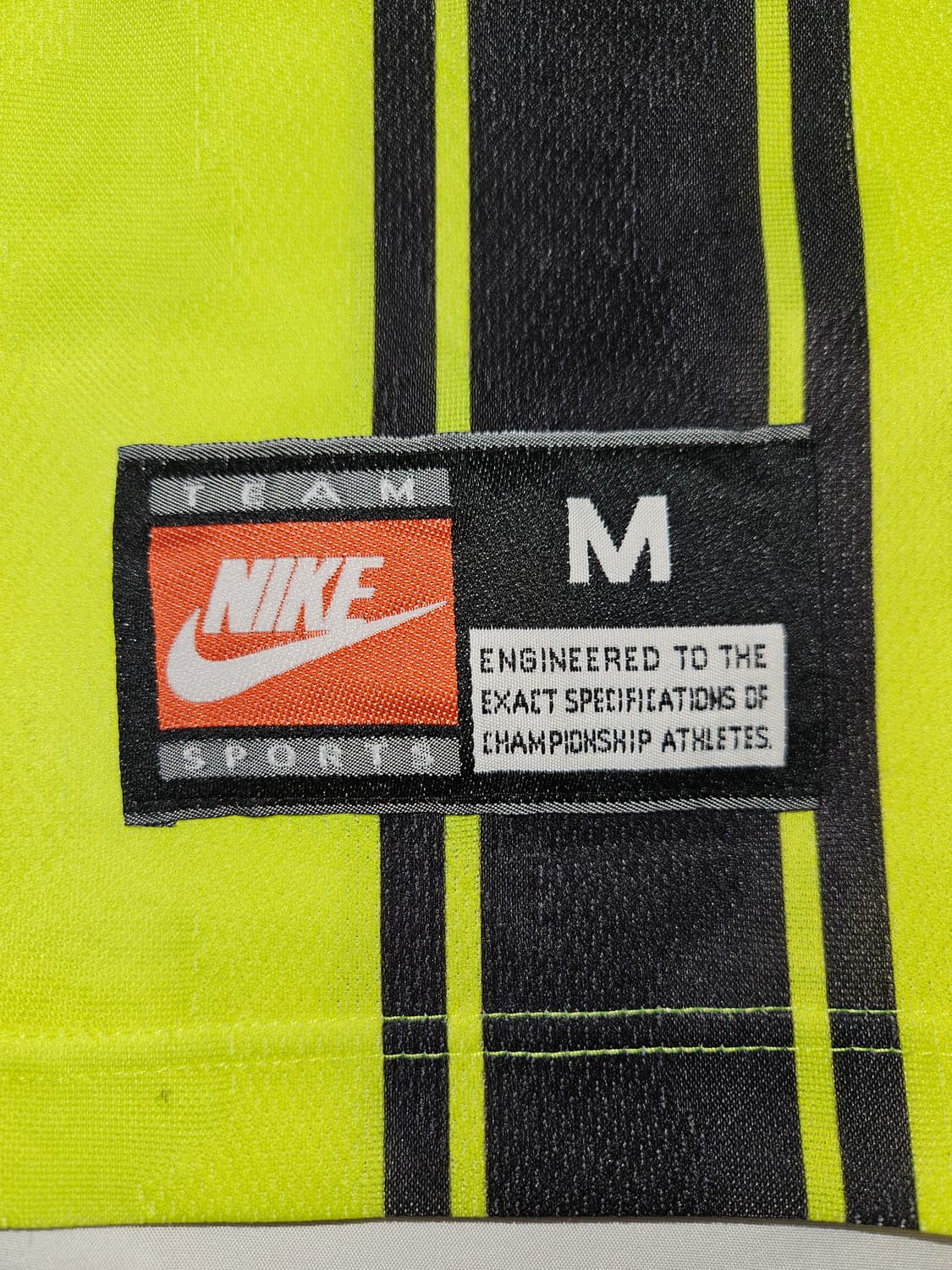 90s 나이키 스우시 도르트문트 카라넥 싸커 져지 유니폼 반팔 M 상품이미지3