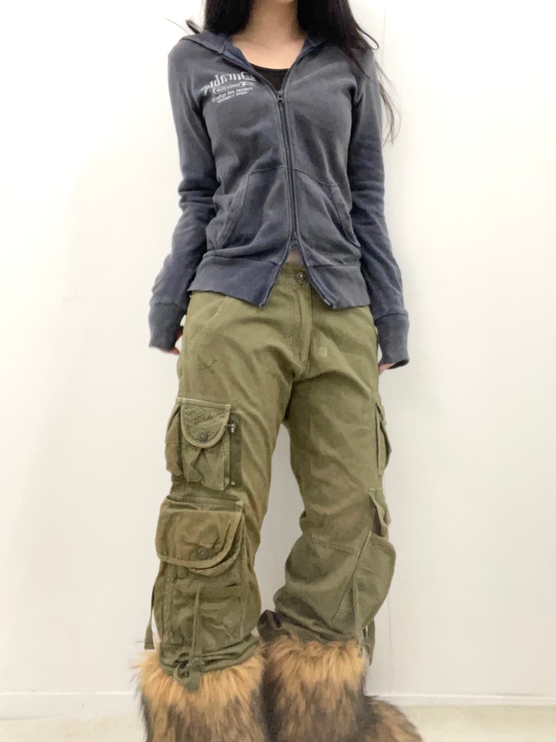 vintage y2k printing hoodie jacket 상품이미지2