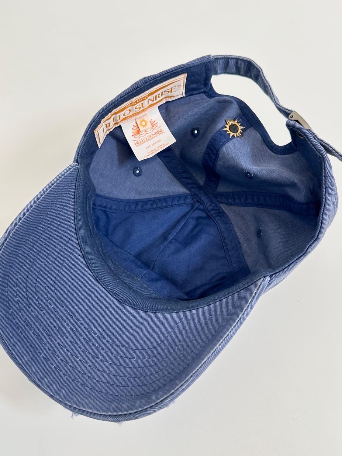 헬로선라이즈 워싱 데미지 6패널 캡 os 상품이미지2