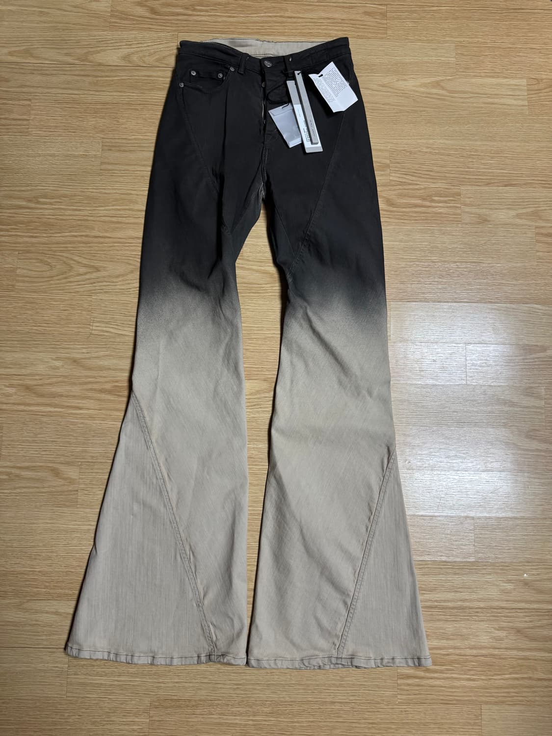 Rick Owens BIAS BOOTCUT BLACK  상품이미지1