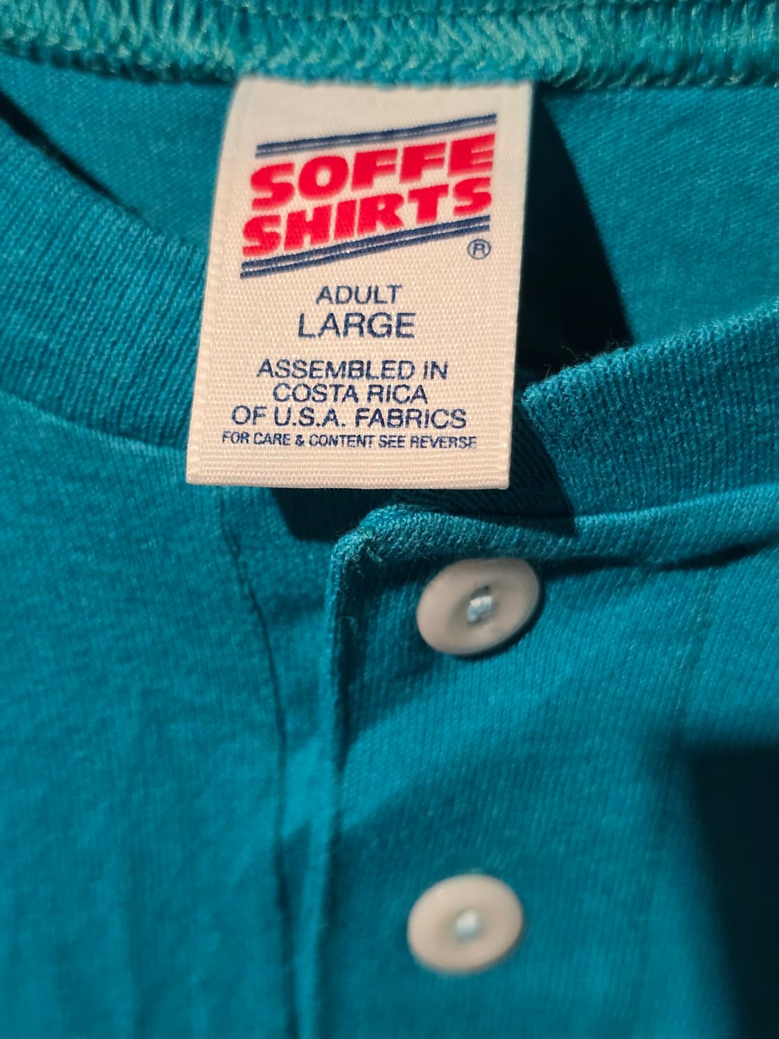 Soffe Shirts Metro Baseball 헨리넥 팀 티셔츠 상품이미지3