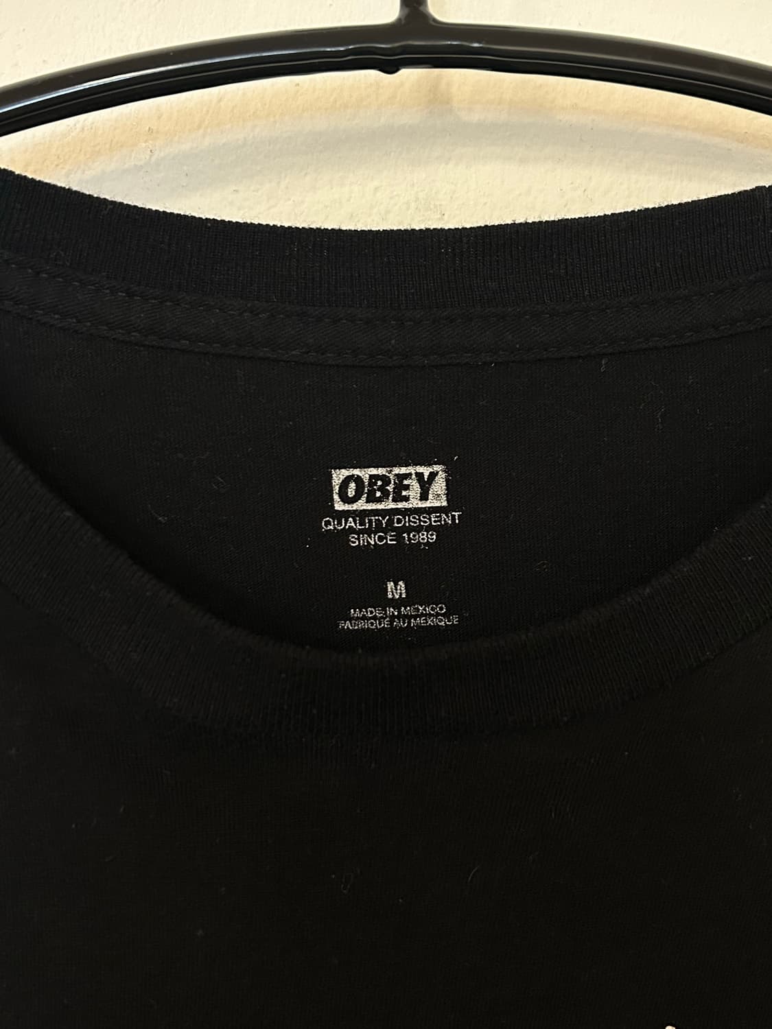 OBEY 블랙 그래픽 반팔티 M 상품이미지2